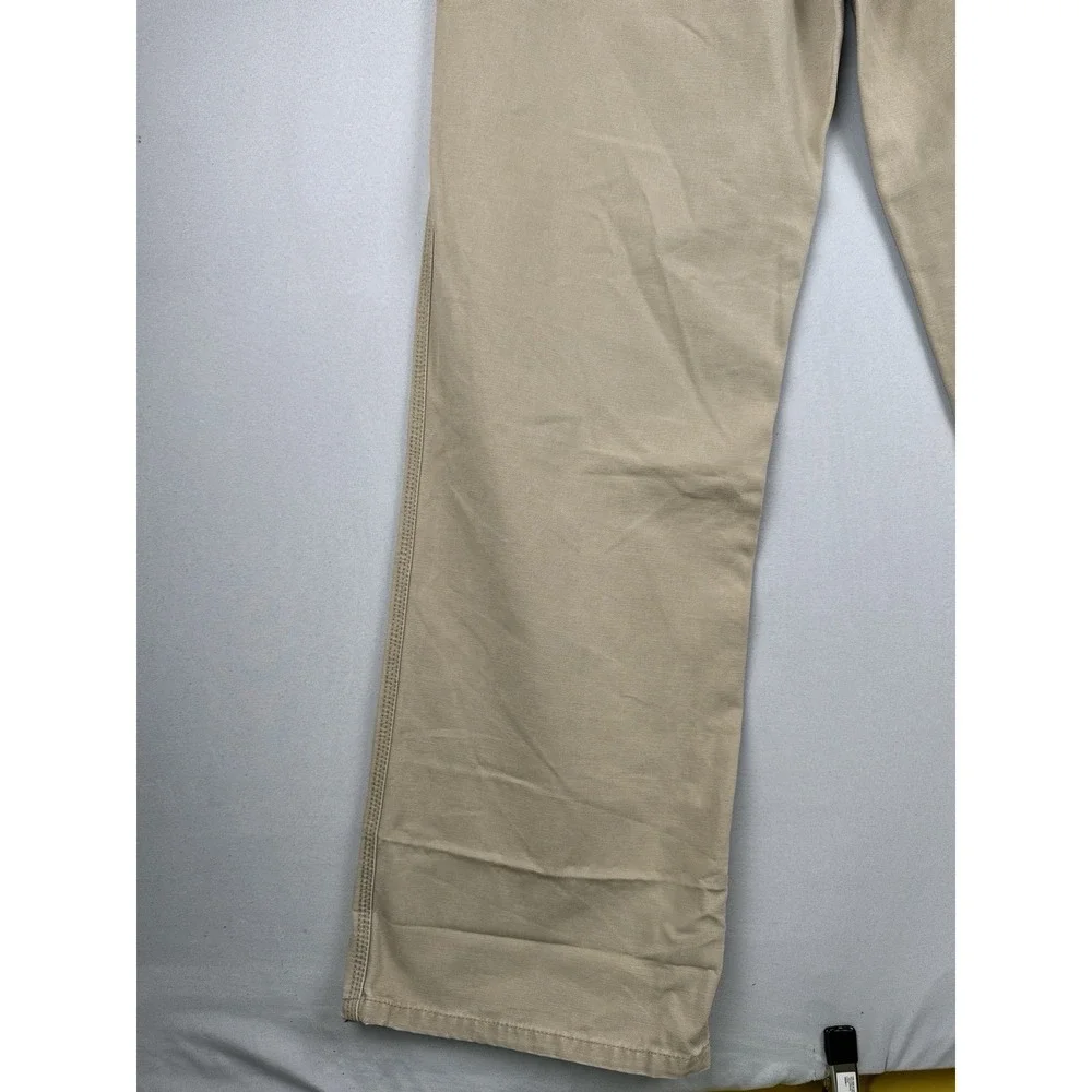Old Navy Painter Pants 33x34 Beige Canvas Workwear Utility Y2K Wide Leg